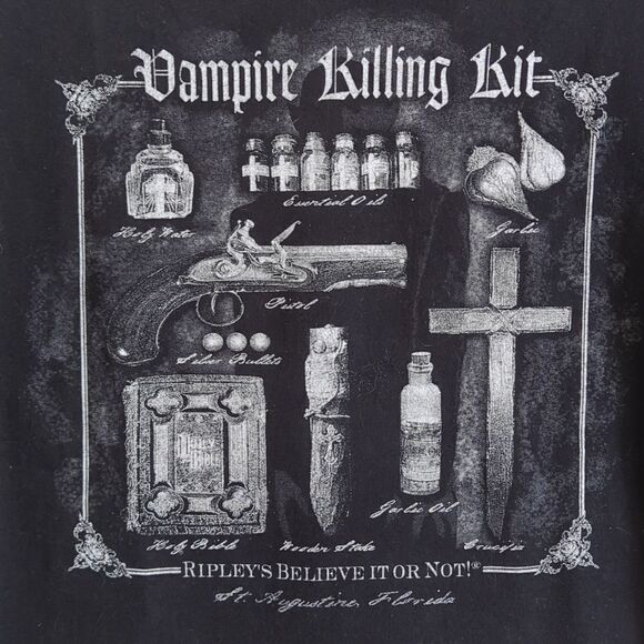 Tee Shirt Graphic Vampire Killing Kit - Picture 1 of 5